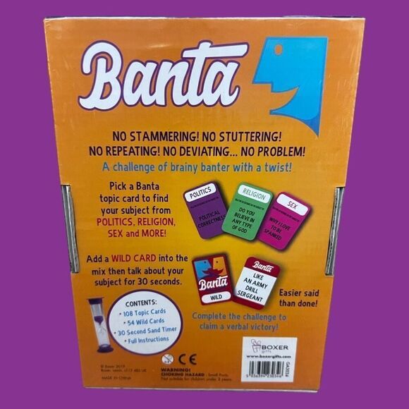 NEW Sealed Banta Adult Card Game Banter Party Controversial Fun - Picture 3 of 3